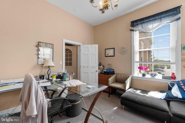 196 E Main St, Westminster, MD 21157 - carpeted office space with a chandelier
