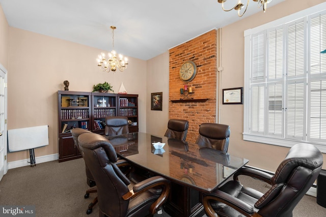 196 E Main St, Westminster, MD 21157 - carpeted office space featuring an inviting chandelier