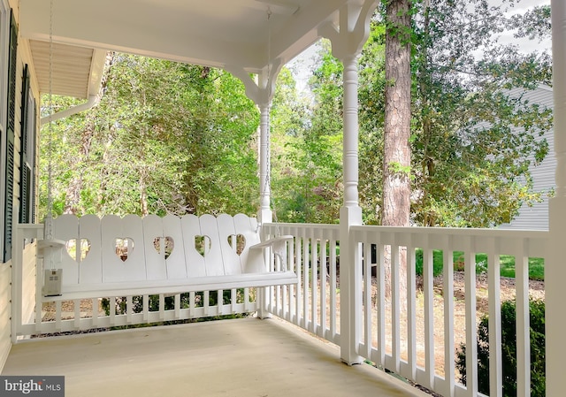 view of balcony