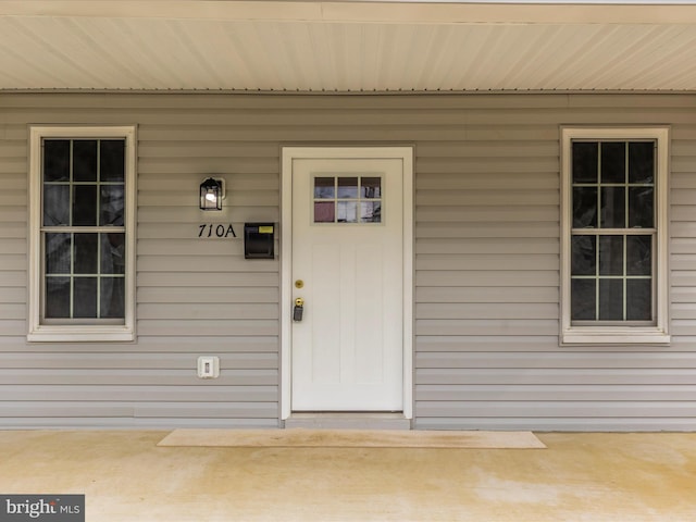 view of entrance to property