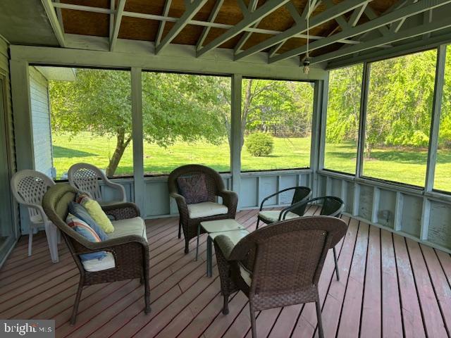 sunroom / solarium featuring a wealth of natural light