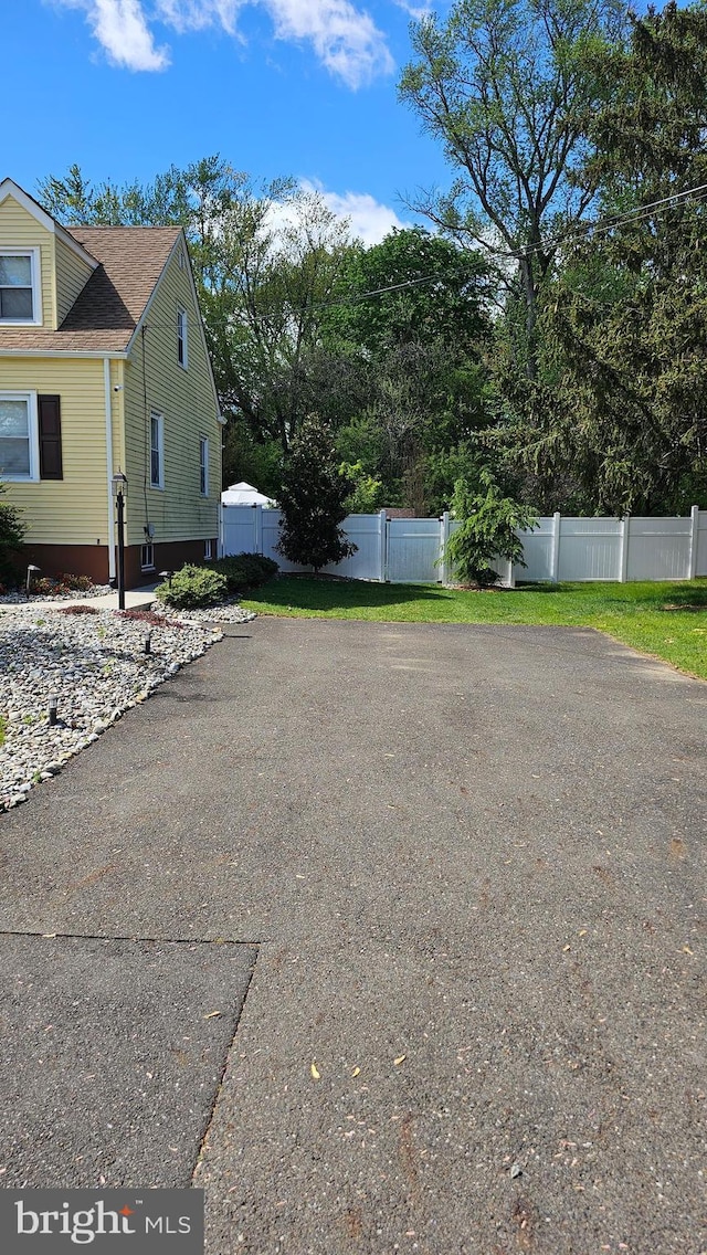 exterior space with fence