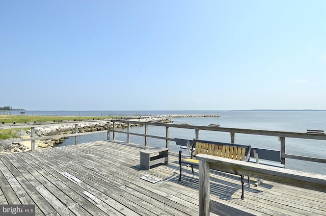 813 Petinot Pl, Stevensville, MD 21666 - dock with a deck with water view