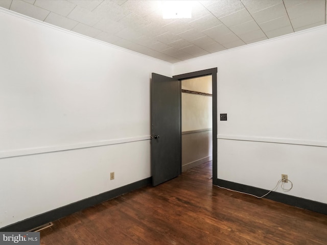 2297 Big Cove Tannery Rd, Big Cove Tannery, PA 17212 - unfurnished room featuring baseboards, wood finished floors, and crown molding