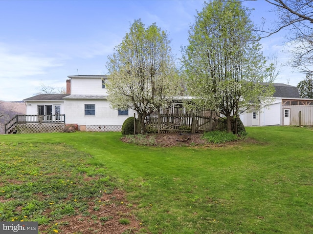2297 Big Cove Tannery Rd, Big Cove Tannery, PA 17212 - view of yard with a deck