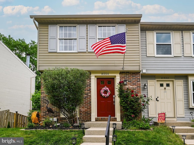 8554 Koluder Ct, Lorton, VA 22079 - view of property featuring fence and brick siding