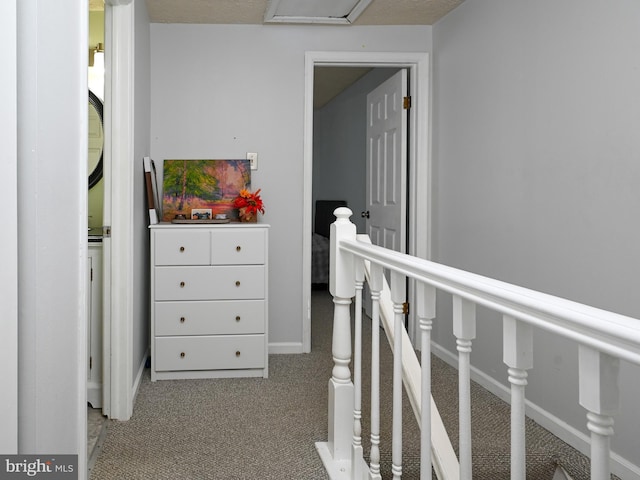 8554 Koluder Ct, Lorton, VA 22079 - corridor with carpet, an upstairs landing, and baseboards