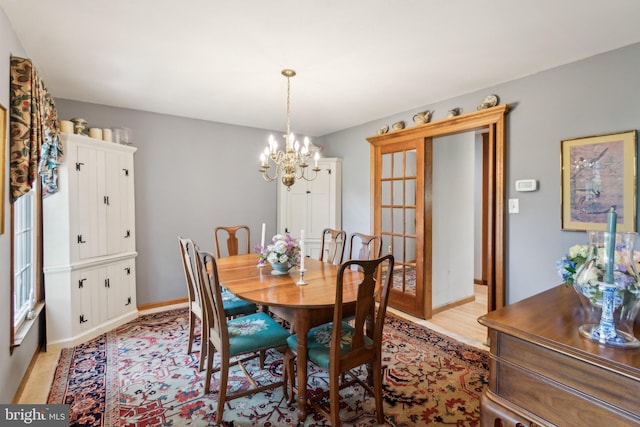 9 Still Run Dr, Mickleton, NJ 08056 - dining room featuring baseboards and a chandelier