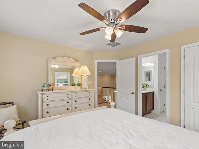 11733 Maid At Arms Ln, Berlin, MD 21811 - bedroom featuring ensuite bath and a ceiling fan
