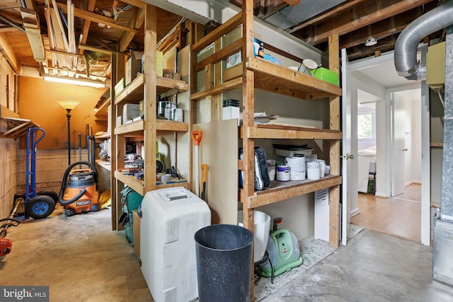 view of storage