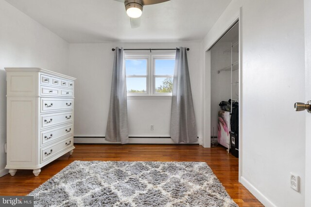 6 Shover Dr, Carlisle, PA 17013 - bedroom with a ceiling fan and wood finished floors