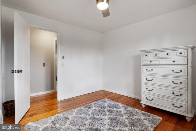 6 Shover Dr, Carlisle, PA 17013 - bedroom featuring dark wood-type flooring, a ceiling fan, and baseboards