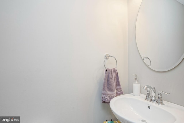 bathroom with a sink