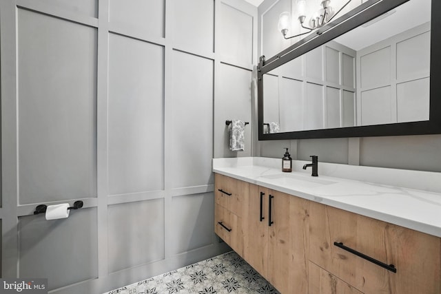 bathroom featuring vanity