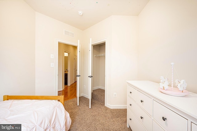 3571 Katherine Way, Frederick, MD 21704 - bedroom with light colored carpet, baseboards, and a closet