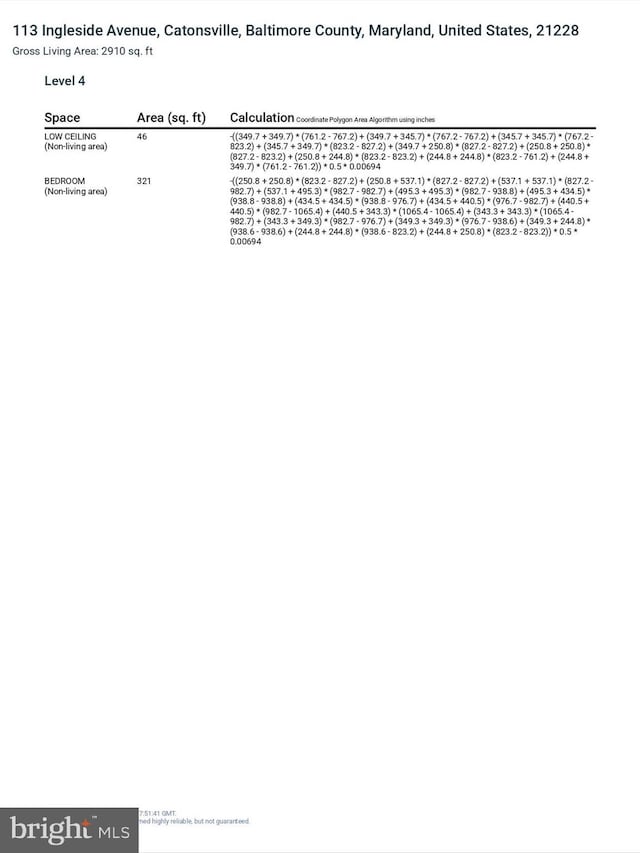 113 Ingleside Ave, Baltimore, MD 21228 - view of miscellaneous document