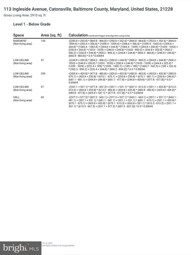 113 Ingleside Ave, Baltimore, MD 21228 - view of miscellaneous document