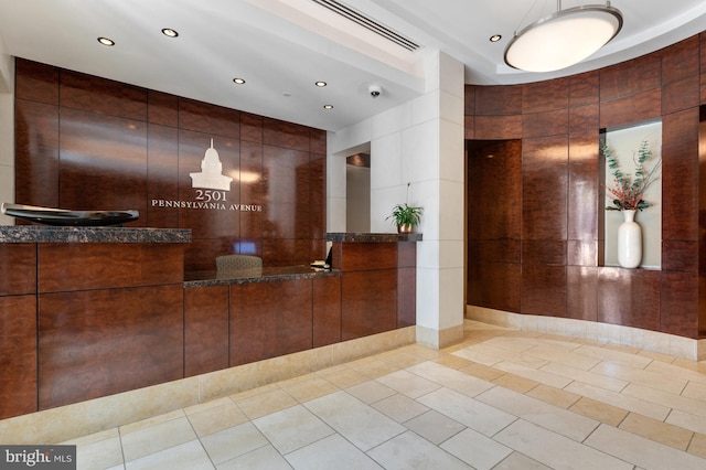 2501 Pennsylvania Ave NW Unit 2A, Washington, DC 20037 - welcome area with recessed lighting and a security system