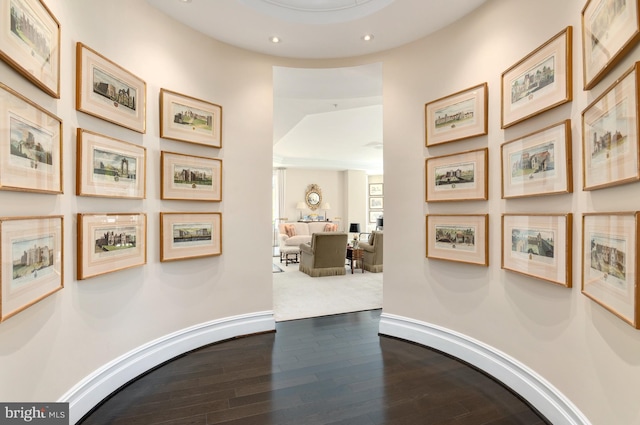 2501 Pennsylvania Ave NW Unit 2A, Washington, DC 20037 - hall with dark wood finished floors and recessed lighting