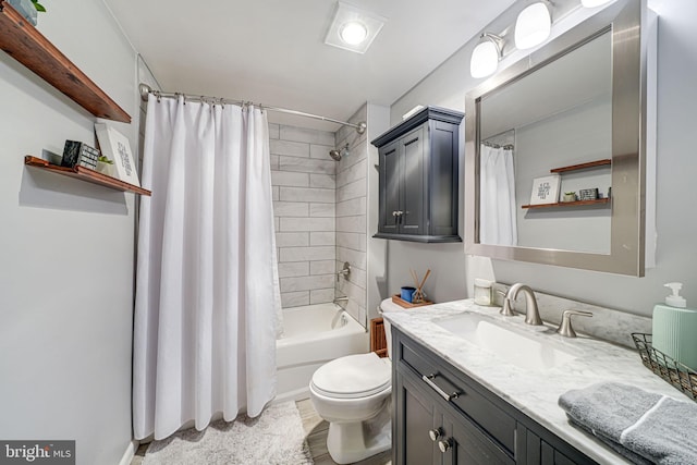 880 N Pollard St Unit 1021, Arlington, VA 22203 - full bathroom with vanity, toilet, and shower / bath combination with curtain