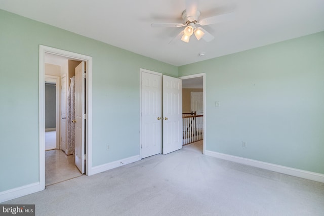 1005 Chaff Way, La Plata, MD 20646 - unfurnished bedroom with a ceiling fan, carpet floors, and baseboards