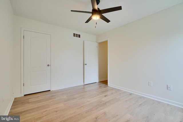 4504 E Joppa Rd, Perry Hall, MD 21128 - unfurnished bedroom featuring baseboards, light wood-type flooring, and visible vents