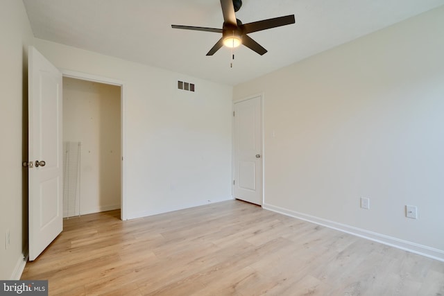 4504 E Joppa Rd, Perry Hall, MD 21128 - unfurnished bedroom featuring light wood finished floors, visible vents, and baseboards