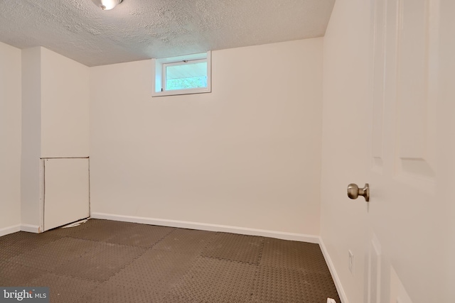 4504 E Joppa Rd, Perry Hall, MD 21128 - basement with baseboards and a textured ceiling