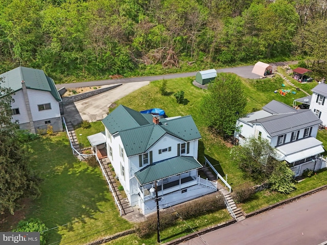 drone / aerial view