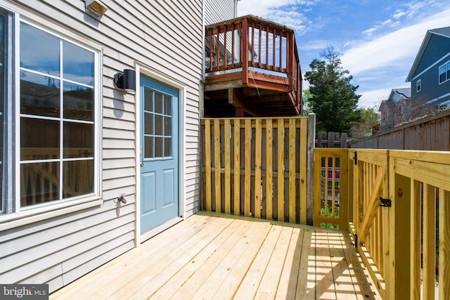 view of deck