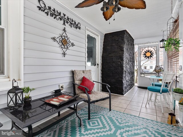504 S Church St, Charles Town, WV 25414 - view of patio / terrace with a porch and ceiling fan