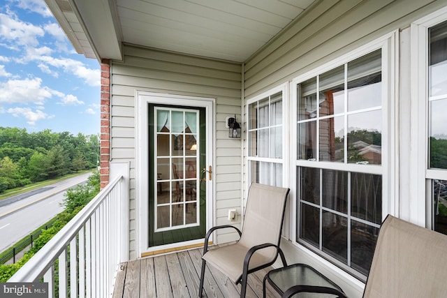 view of balcony