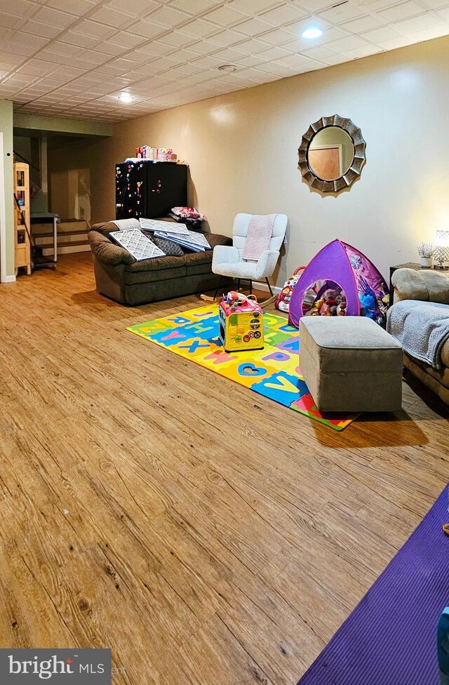 12 Deborah Dr, Millville, NJ 08332 - recreation room featuring wood finished floors and recessed lighting