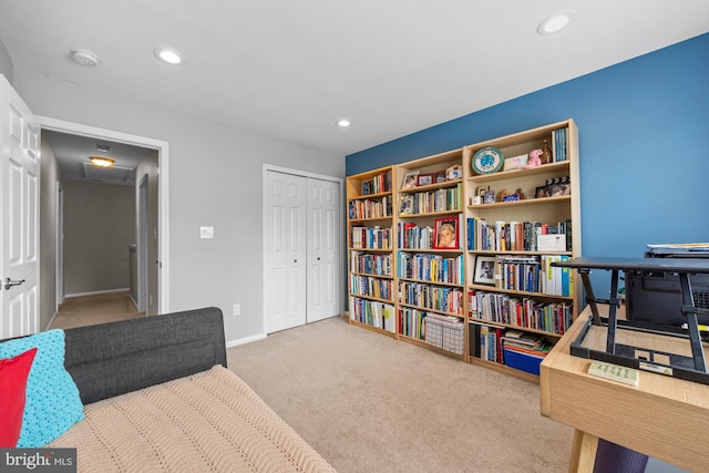 1203 Delancey Way, Marlton, NJ 08053 - interior space featuring baseboards, recessed lighting, and carpet
