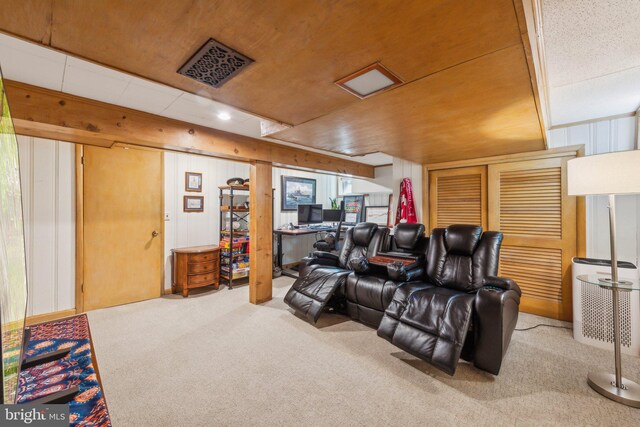 4260 25th St N, Arlington, VA 22207 - cinema room featuring carpet and visible vents