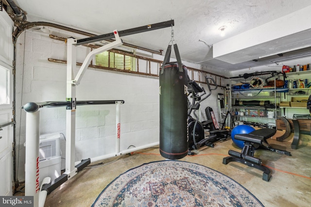 4260 25th St N, Arlington, VA 22207 - below grade area featuring concrete block wall