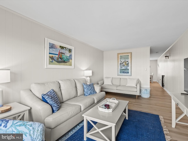 674 94th St Unit 154, Ocean City, MD 21842 - living area featuring wood finished floors and crown molding
