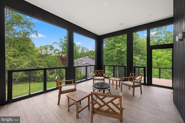 6018 Woodland Ter, Mclean, VA 22101 - sunroom / solarium with a wooden deck