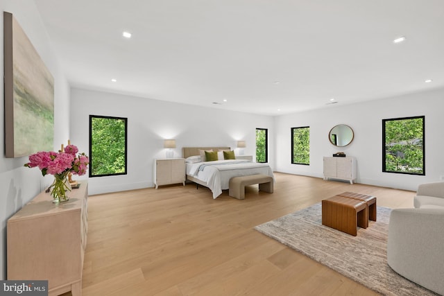 6018 Woodland Ter, Mclean, VA 22101 - bedroom featuring recessed lighting and light wood-style flooring