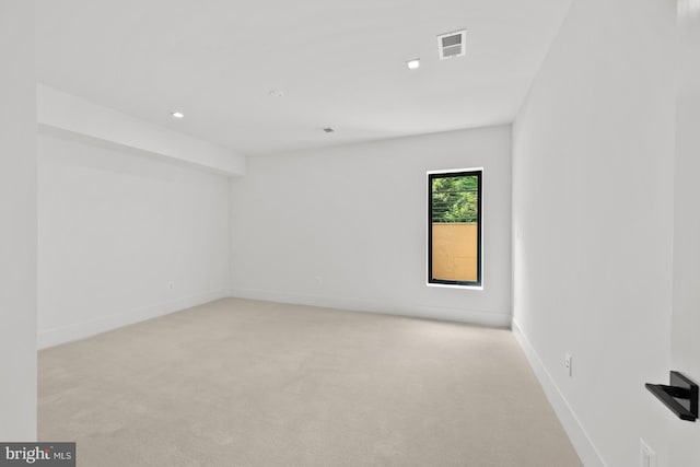 6018 Woodland Ter, Mclean, VA 22101 - empty room with light colored carpet, recessed lighting, and baseboards
