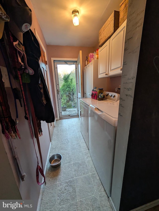 61 Perry Rd, Woodbine, NJ 08270 - laundry room featuring washer and dryer and cabinet space