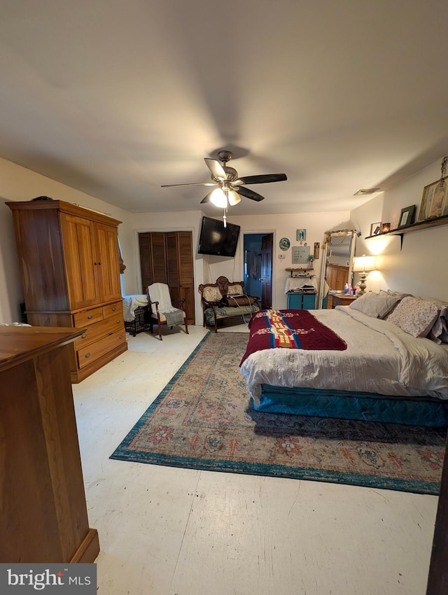 61 Perry Rd, Woodbine, NJ 08270 - bedroom featuring ceiling fan