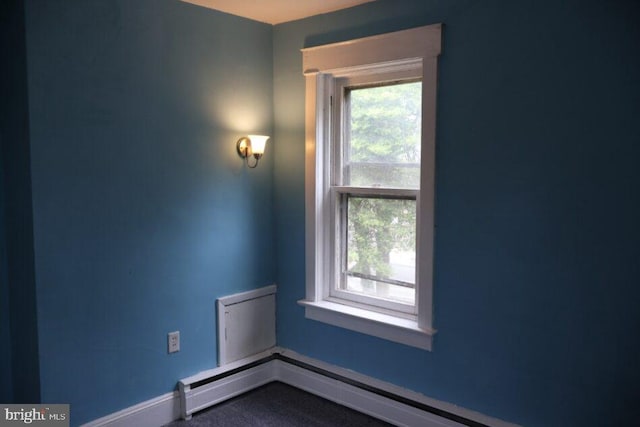 416 Lynwood Ave, Hamilton, NJ 08629 - carpeted spare room with baseboards and baseboard heating