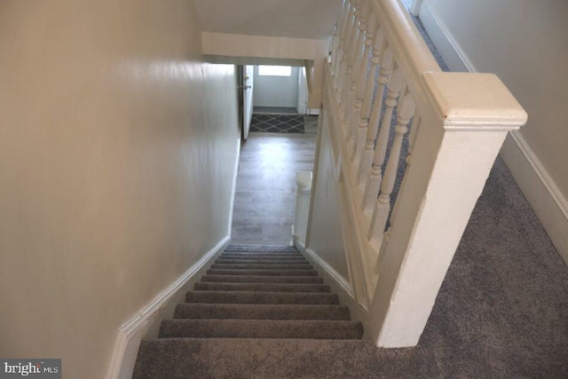 416 Lynwood Ave, Hamilton, NJ 08629 - stairs featuring carpet floors and baseboards