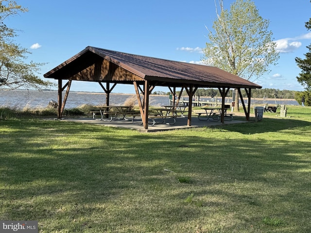 4747 Tyaskin Rd, Tyaskin, MD 21865 - view of home's community featuring a gazebo, a lawn, and a water view
