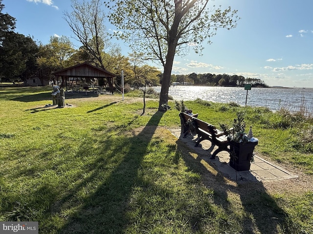 4747 Tyaskin Rd, Tyaskin, MD 21865 - view of yard featuring a gazebo and a water view