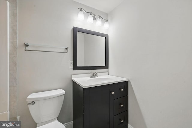 1258 Magnolia, Herndon, VA 20170 - full bathroom with vanity, toilet, and baseboards