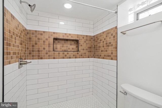 4 Cavan Dr, Lutherville Timonium, MD 21093 - bathroom featuring recessed lighting, a shower stall, and toilet