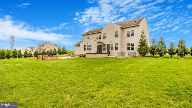 13002 Walkers Ln, Bowie, MD 20721 - rear view of house with a yard