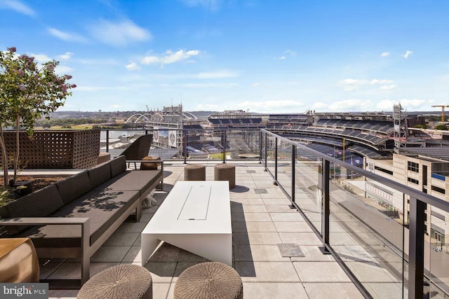 70 N Street Street SE Unit N916, Washington, DC 20003 - view of patio with outdoor lounge area and a water view